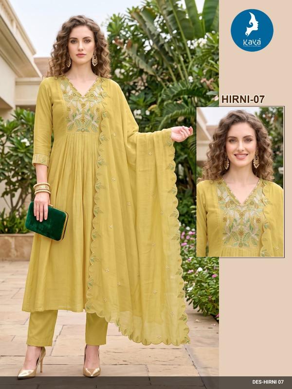 Kaya hirni anarkali cut sleeves kurtis wholesaler